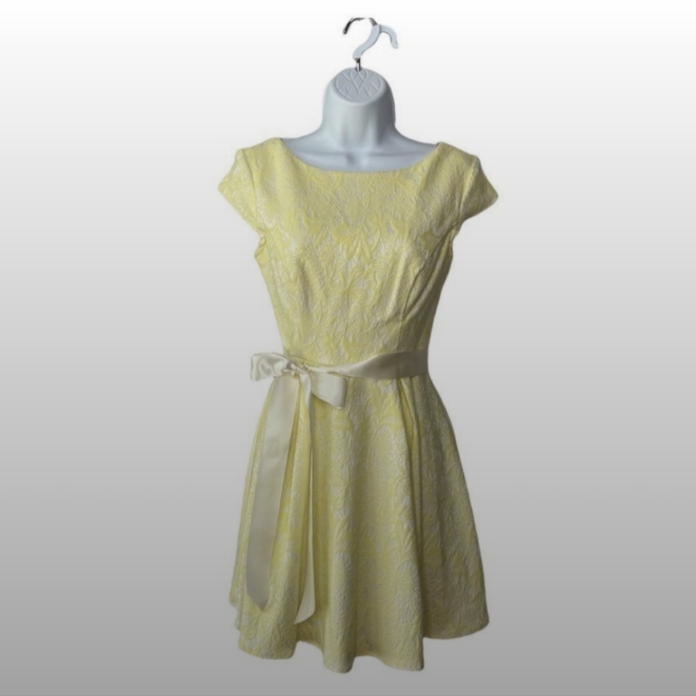 Teeze Me cute yellow dress with bow